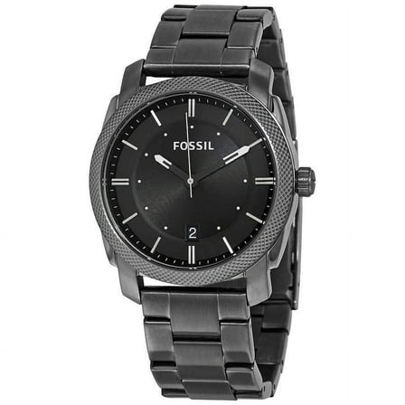 Machine, Grey Bracelet, Round Black Dial, Men's Watch FS4774