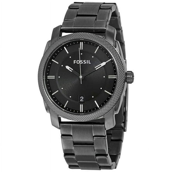 Machine, Grey Bracelet, Round Black Dial, Men's Watch FS4774