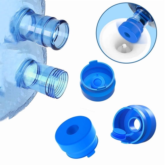 3 and 5 Gallon Water Jug Cap, Reusable Food Grade Silicone Replacement Cap for 55mm Water Bottle Dispenser Caps, Non Spill Bottle Water Dispenser Cap - pack of 3