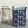 thumbnail image 5 of Picia Astronaut Corgi Large Laundry Basket, Waterproof, Freestanding Laundry Hamper, Collapsible Tall Clothes Hamper with Extended Handles-, 5 of 8