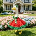 thumbnail image 5 of Sruoe Christmas Porch Goose Outfits, 23 Inch Porch Goose Clothes, Goose Clothes Dress, Duck Sculpture Clothes for Lawn Statue Cement Statue Yard Patio Party Decoration, 5 of 6