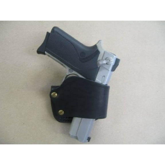 Smith & Wesson 3913,5906,6906,915,908 Leather Belt Slide Holster Right Hand Black USA