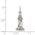 thumbnail image 5 of 925 Sterling Silver Antiqued Lighthouse Charm Pendant, 5 of 5