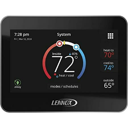 Lennox 15Z69 iComfort M30 Universal Smart Programmable Thermostat, 4.3" LCD Color Display, Geo-Fencing, Remote Access, Wi-Fi and Alexa Enabled