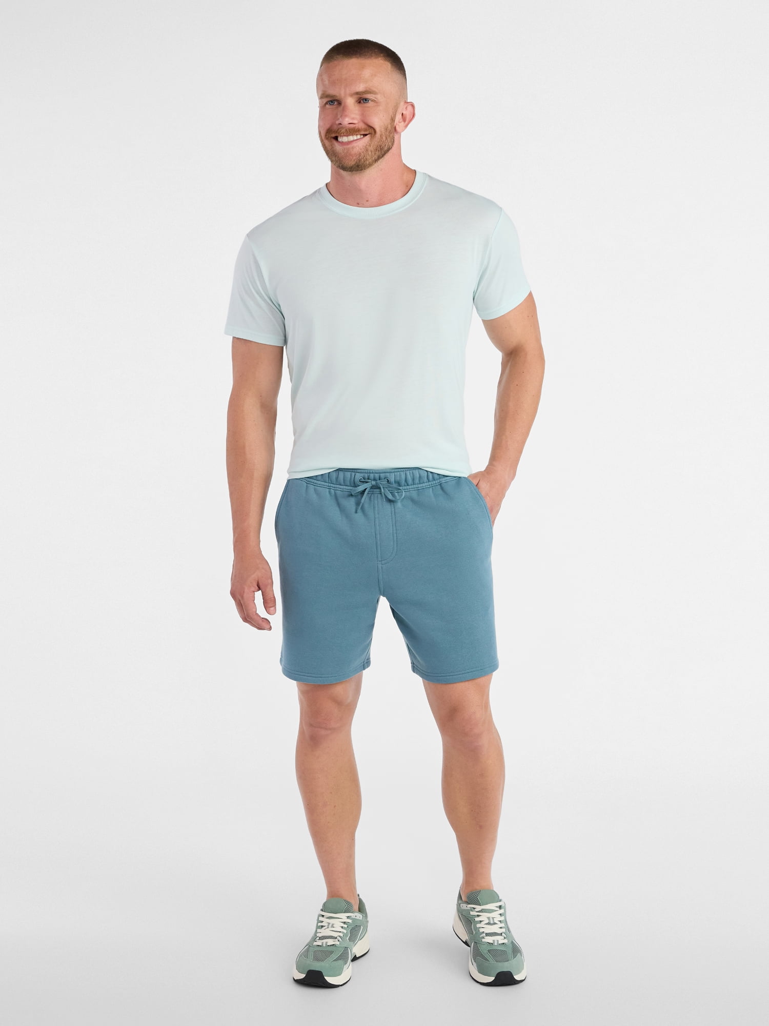 Athletic Works Men’s and Big Men’s Fleece Shorts, Size S-5XL