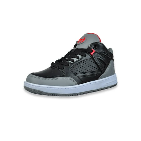 

Phat Farm Boys Mid-Top Sneakers - black/gray/red 6 toddler