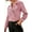 Pink, variant on Women'S Cropped Corduroy Belted Jacket Jacket Coat Pink S