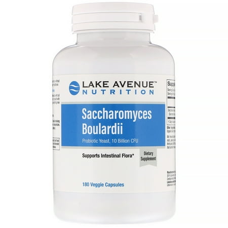 Lake Ave Nutrition Saccharomyces Boulardii 10 Billion CFU 180 Veggie Capsules