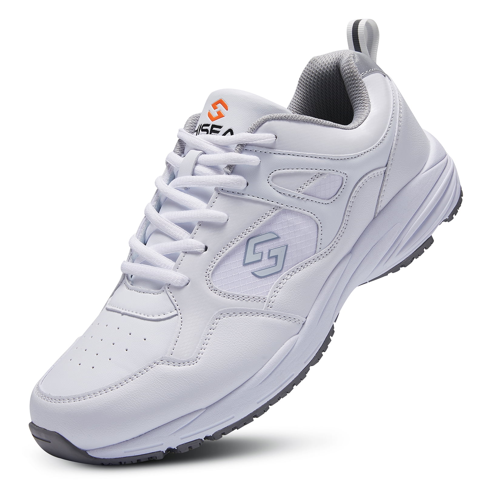 HISEA Non Slip Shoes for Men Work Shoes Lightweight Food Service Shoes