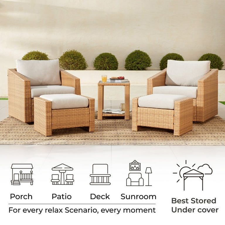 Patio Swivel Chairs NICESOUL Pieces Boho Outdoor Bistro Chair