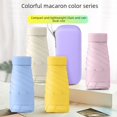thumbnail image 3 of Mini Flat 60% Color Handle Black Sun Umbrella Ladies Small Portable Bag Sun Umbrella Printable, 3 of 7