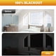 thumbnail image 3 of Billuyoard Cortinas opacas de viaje ligeras para un sueño tranquilo, cortinas autoadhesivas, Black Blackout Ultimate Black Tratamientos de ventanas Negro Plata 150*200, 3 of 6
