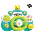 thumbnail image 2 of DOLITY Electric Steering Wheel Toy Simulation Multifunctional Turn and Learn Driver for green base, 2 of 8