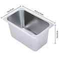 thumbnail image 2 of 6 Pack Steam Prep Table Buffet Food Pan 1/4 Size 6" Deep Stainless Steel Hotel, 2 of 12