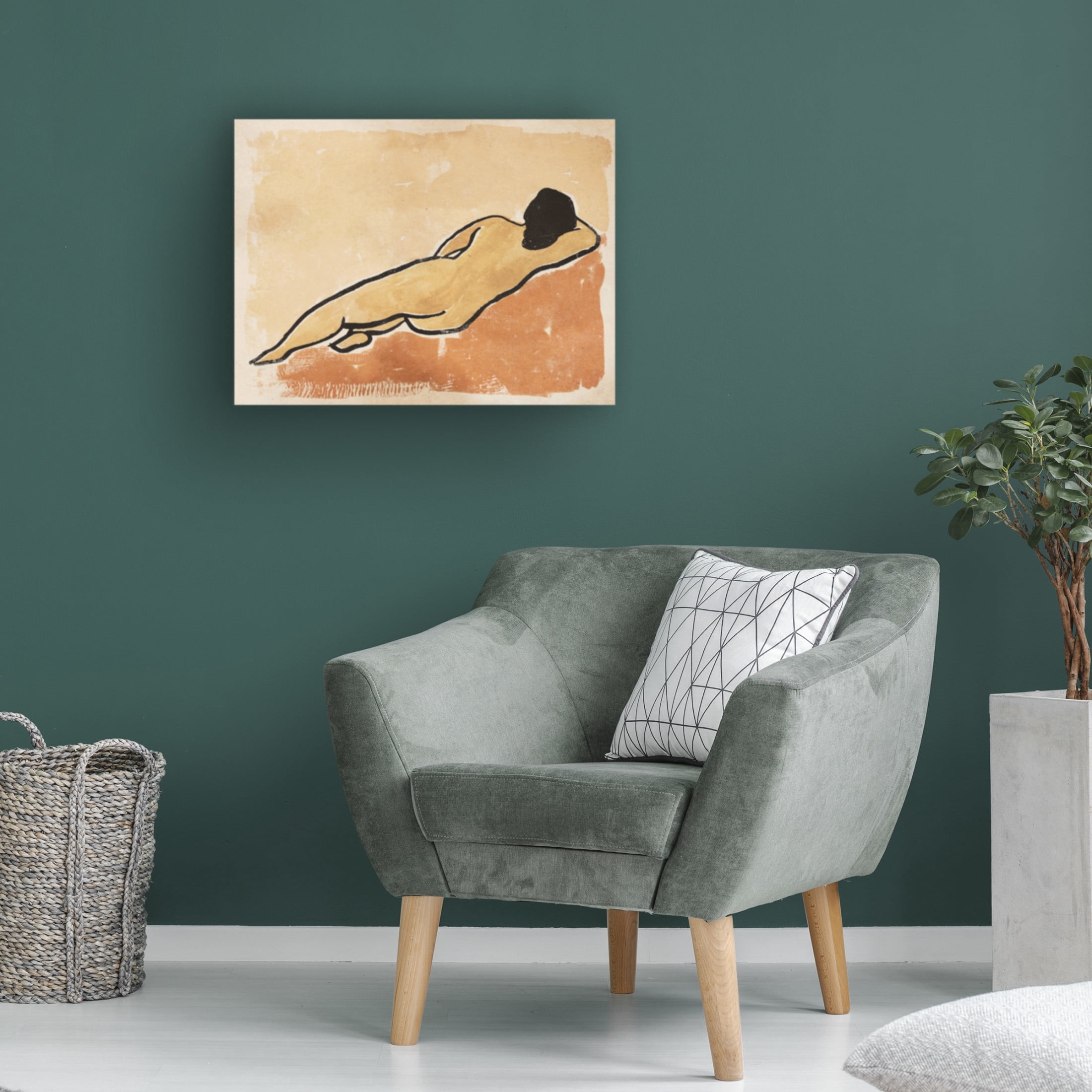 Trademark Fine Art Victoria Barnes Afternoon Repose I Canvas Wall Art