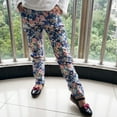 thumbnail image 6 of KYAIGUO 3-10Y Girls Leggings Cute Printing Stretchy Trousers Fleece Lined Leggings Pants for Toddler Kids, 6 of 9