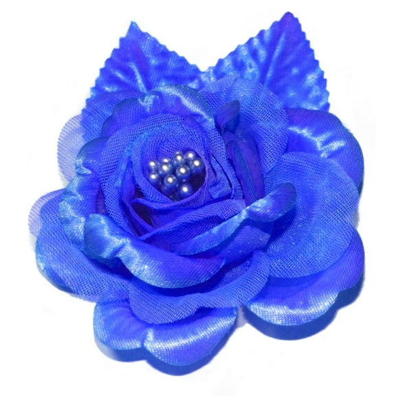 12 Silk Roses Wedding Favor Flower Corsage Pick - Purple