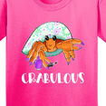thumbnail image 4 of Inktastic Crabulous Cute Hermit Crab with Purple Nail Polish Youth T-Shirt, 4 of 5