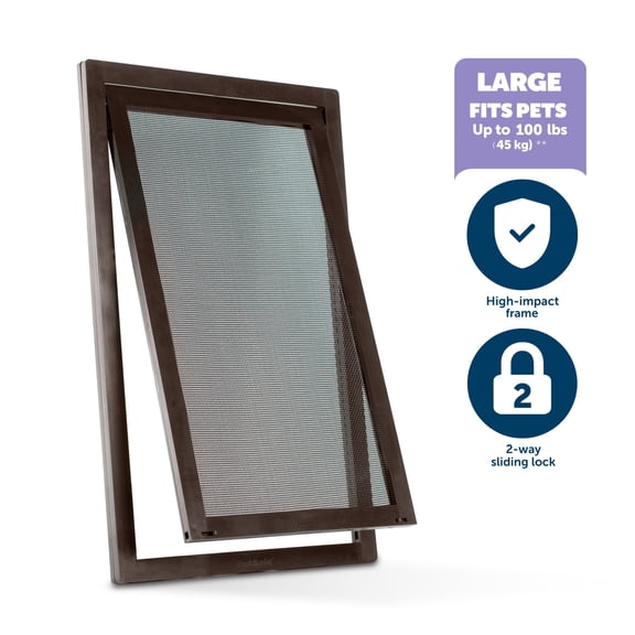 PetSafe Pet Screen Door - Dog and Cat Flap for Screen Door, Window, Storm Door and Porch Use