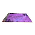 thumbnail image 2 of Ahgly Company Indoor Round Oriental Purple Industrial Area Rugs, 5' Round, 2 of 4
