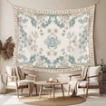 thumbnail image 2 of Retro Boho Small Tapestry for Bedroom Wall Hanging Tapestry, Farmhouse Ethnic Nation Abstract Flowers Ceiling Backdrop Tapestries Poster Blanket Wall Decor for Teens Room Living Room Dorm 23" x 28", 2 of 8