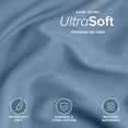 thumbnail image 4 of Bare Home Luxury Duvet Cover and Sham Set - Premium 1800 Collection - Ultra-Soft - King, Coronet Blue, 3-Pieces, 4 of 10