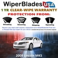 thumbnail image 2 of 2009 Lincoln MKS Beam Wiper Blades Wipers w/1yr Warranty (Set of 2) (WiperBladesUSA), 2 of 5