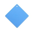 thumbnail image 1 of Cateissary Tapete de con aislamiento térmico, plato, almohadilla para olla, posavasos cuadrado, mantel Individual antideslizante, Protector de Mostrada Azul claro Cateissary HA067180-11, 1 of 6