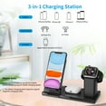 thumbnail image 5 of 3-in-1 Wireless Charger, Multifunctional Charging Station Wireless Charging Dock for Qi Enabled Device, AirPods Pro, iWatch, 5 of 8