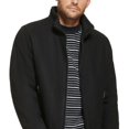 thumbnail image 2 of Calvin Klein Men's Wool Black Bomber Jacket Coat 2XL, 2 of 3