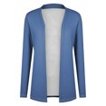 thumbnail image 6 of idosla Women's Lightweight Open Front Cardigan Casual Long Sleeve Loose Cardigans with Pockets (Blue, M), 6 of 8