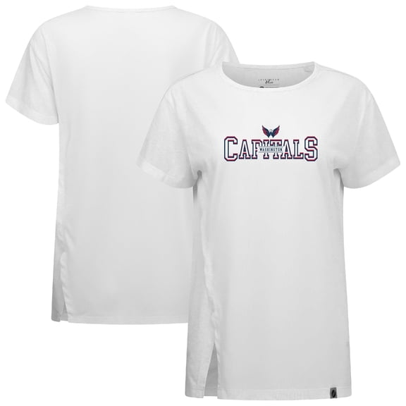 Women's Levelwear White Washington Capitals Influx Journey T-Shirt