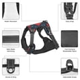 thumbnail image 6 of Honeii Rose Flowers for Dog Harness: a three-buckle adjustable vest featuring an instant control handle and reflective design for easy, medium-sized dogs-Small, 6 of 6