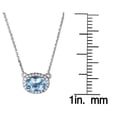 thumbnail image 4 of Gin & Grace 10KT WG Aquamarine and diamond accent Pendant Necklace, 4 of 7