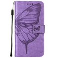 thumbnail image 4 of Case For Samsung Galaxy A25 5G Embossing Butterfly Flip Cover Premium Leather Magnetic, 4 of 5