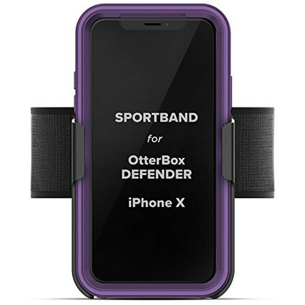 Dertig Bier gezantschap Workout Armband for Otterbox Defender Case, iPhone X (Encased) Adjustable  Sports Band (Fits arm sizes XS-XXL) (case not - Walmart.com