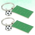 thumbnail image 4 of FRCOLOR Football Field Pendant 2PCS Cartoon Football Field Pendant Mini Football Field Keychain Pendant Zinc Alloy Football Field Keyring Pendants Multi-purpose Key Ring Pendant Gift, 4 of 5