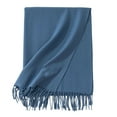 thumbnail image 5 of Ahabrexf Warm Scarfs for Women,Solid Color Soft Faux Fabric Shawl for All Seasons, 5 of 5