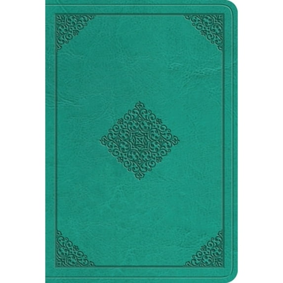 Pre-Owned ESV Value Large Print Compact Bible (Trutone, Teal, Ornament Design) (Imitation Leather) 1433558912 9781433558917