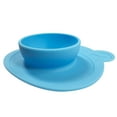 thumbnail image 2 of Wrapables® Silicone Placemat + Suction Food Bowl for Baby, Blue Bear, 2 of 7