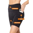 thumbnail image 2 of 3-Pack Biker Shorts for Women with Pocket Body Contour Bike Short for Workout Yoga Running, 2 of 6