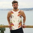thumbnail image 6 of KLL Frog Sitting On Mushroom Print Men's Muscle Gym Workout Stringer Tank Tops Bodybuilding Fitness T-Shirts Tank Tops Men-Large, 6 of 7