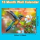 thumbnail image 4 of Calendario de pared 2026-2027 | Planificador mensual bianual con bloques rayados y notas de festivos en papel grueso | Encuadernación doble con barra colgante giratoria de 360° | Organizador de, 4 of 5