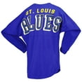 thumbnail image 3 of Women's Fanatics Blue St. Louis Blues Spirit Lace-Up V-Neck Long Sleeve Jersey T-Shirt, 3 of 4