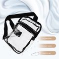 thumbnail image 2 of Bolso bandolera transparente tipo cartera, bolso bandolera transparente con correa ajustable para playa, conciertos y viajes, 2 of 8