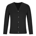 thumbnail image 6 of Turilly Cardigan Sweaters for Men Men's Youth Fashion Casual Color V-Neck Long Sleeve Sweater, 6 of 6