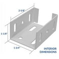 Aluminum Fence Brackets Vinyl Fence Panel To Post Connectors for 2.75
