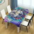 thumbnail image 7 of Wolf Rectangle Tablecloth Waterproof Polyester Table Clothative Stain Resistant & Wrinkle Resistant Washable Table Cover for Dining Table/Party/Camping 60x90 Inch Decor Gift, 7 of 7