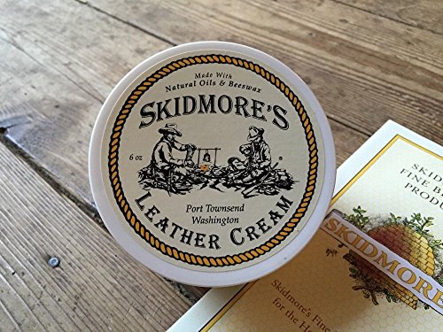 Skidmore's Original Leather Cream, 100% Natural Non Toxic Water Repellent  Formula is a Cleaner and Conditioner, Repair a Horse Saddle, Riding Boots,  Jacket, Gloves, Chaps, Shoes, Belt