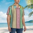 thumbnail image 4 of Hawaiian Shirt for Men, Pastel Wood Planks Summer Shirts for Men, Mens Button Down Short Sleeve Shirt, 4 of 7